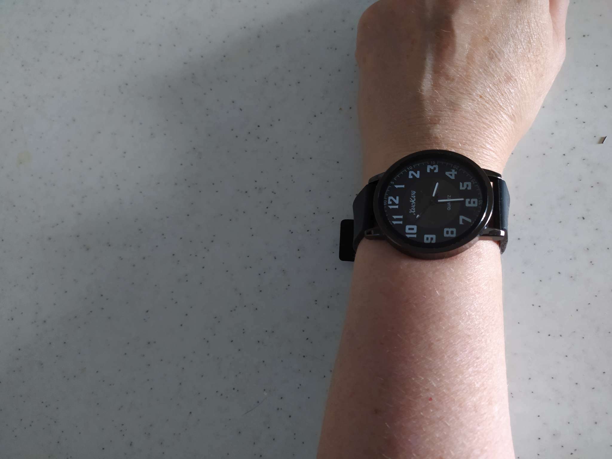 Фотография покупателя товара Часы наручные кварцевые мужские "Гарленд", ремешок силикон, d-4.5 см - Фото 1