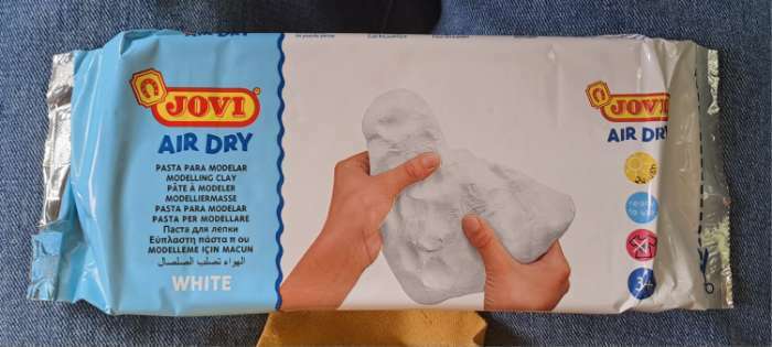 Фотография покупателя товара Масса для лепки JOVI, самоотвердевающая, полимерная, 1000 г, белая - Фото 1