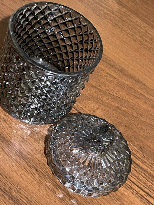 Фотография покупателя товара Шкатулка для украшений «Ромбы и купол», стекло, перламутр, 14×8.2×8.2 см - Фото 3