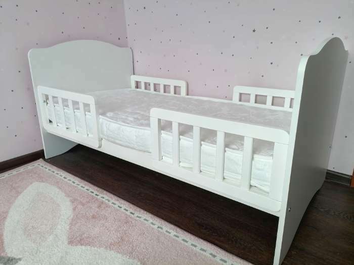 Фотография покупателя товара Кровать детская Классика, спальное место 1400х700, цвет белый - Фото 14