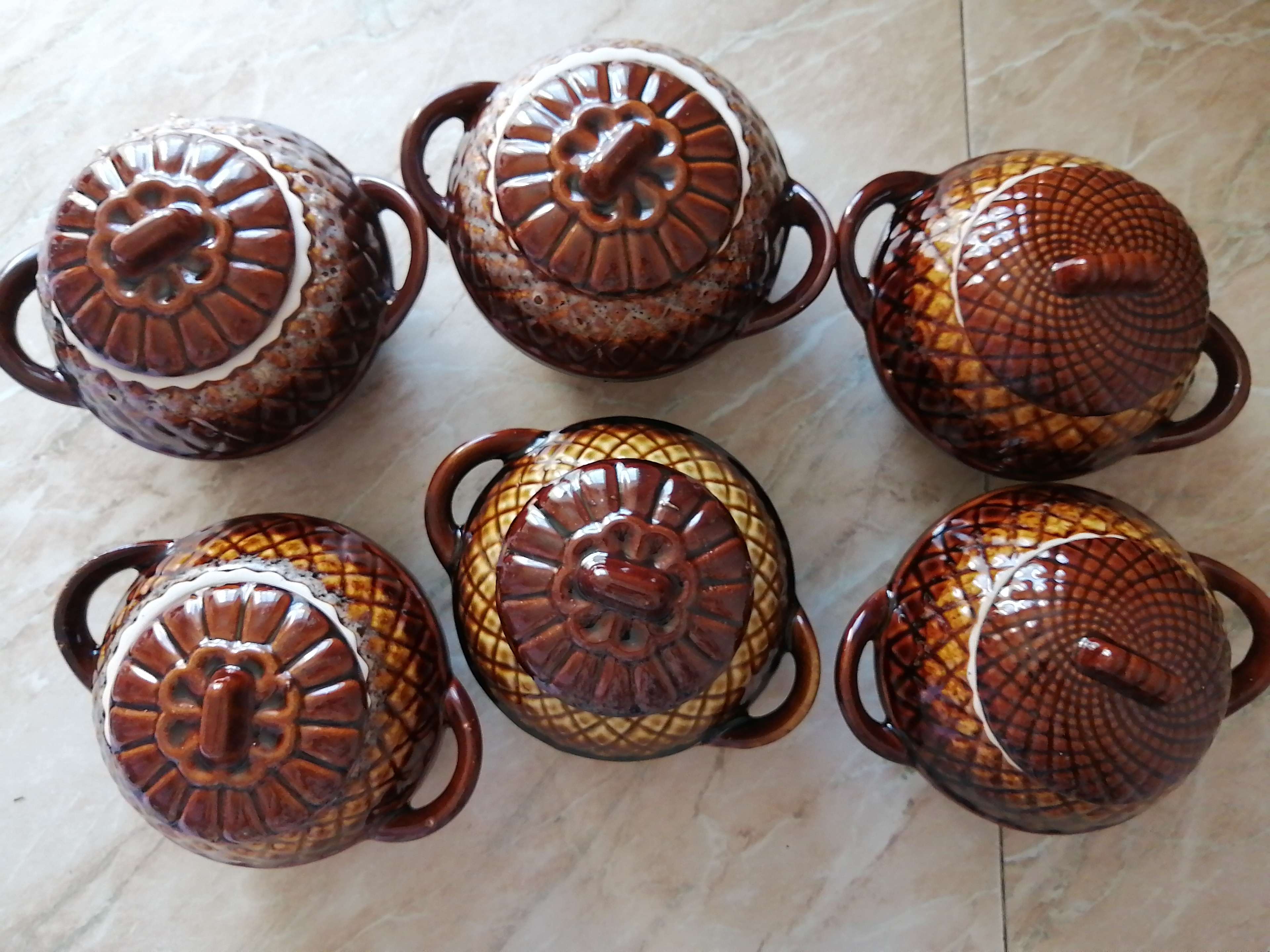 Фотография покупателя товара Горшок для запекания "Ананас", керамика, 0.7 л, микс - Фото 6
