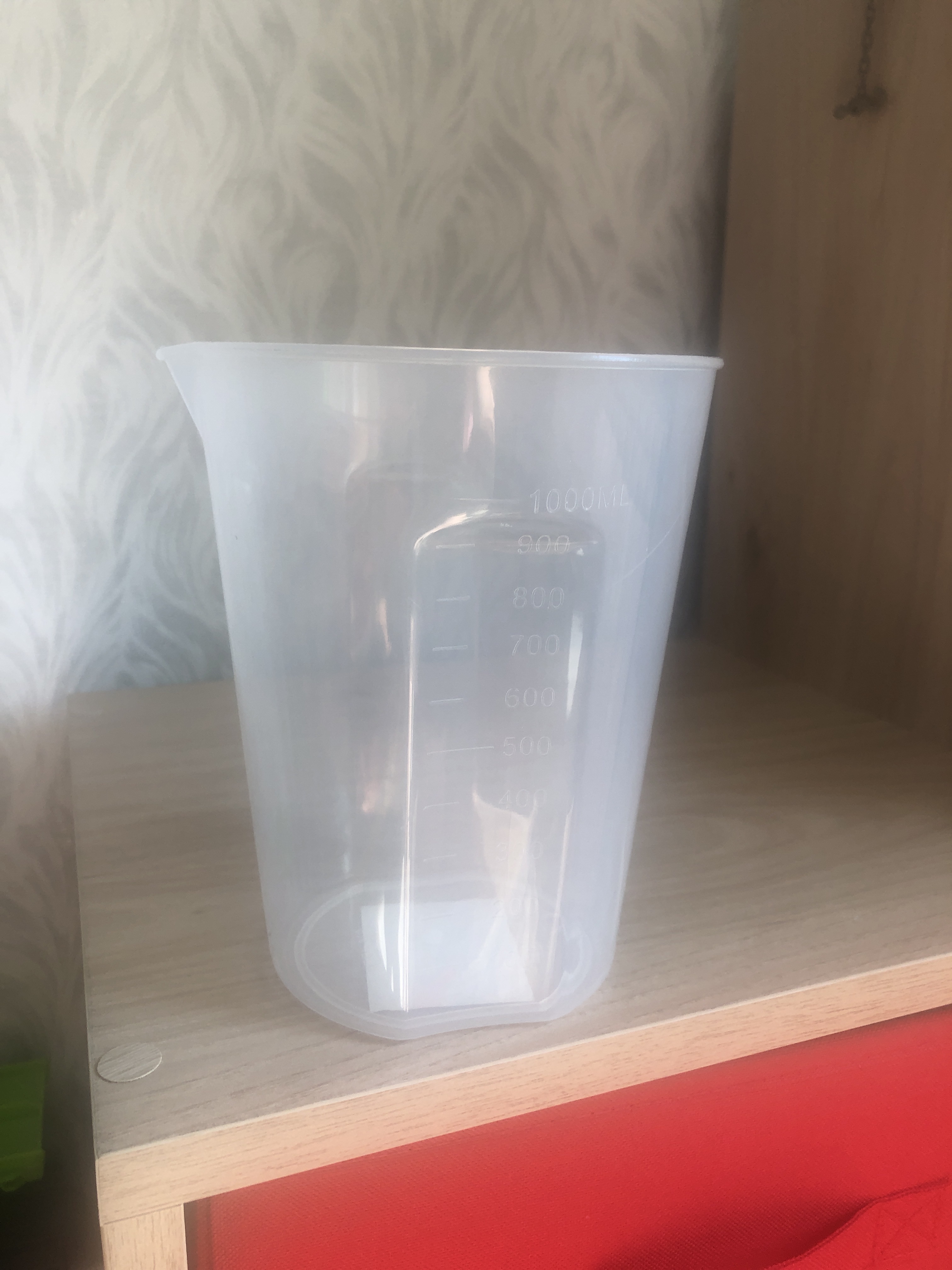 Фотография покупателя товара Мерный стакан Доляна, 1 л, цвет прозрачный