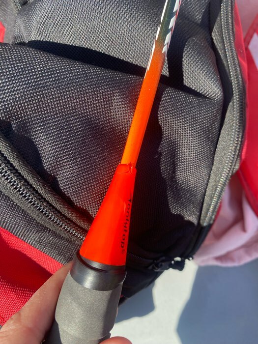 Фотография покупателя товара Ракетка для бадминтона ONLYTOP, алюминий, в чехле, цвета МИКС - Фото 4