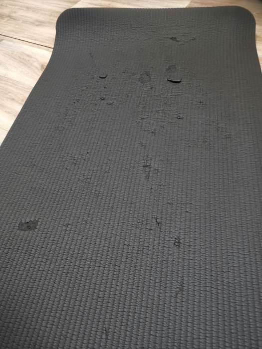 Фотография покупателя товара Коврик для йоги Sangh, 183×61×1,5 см, цвет чёрный - Фото 4