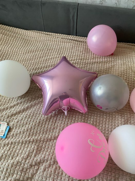 Фотография покупателя товара Воздушный шар фольгированный 19" «Звезда» - Фото 3