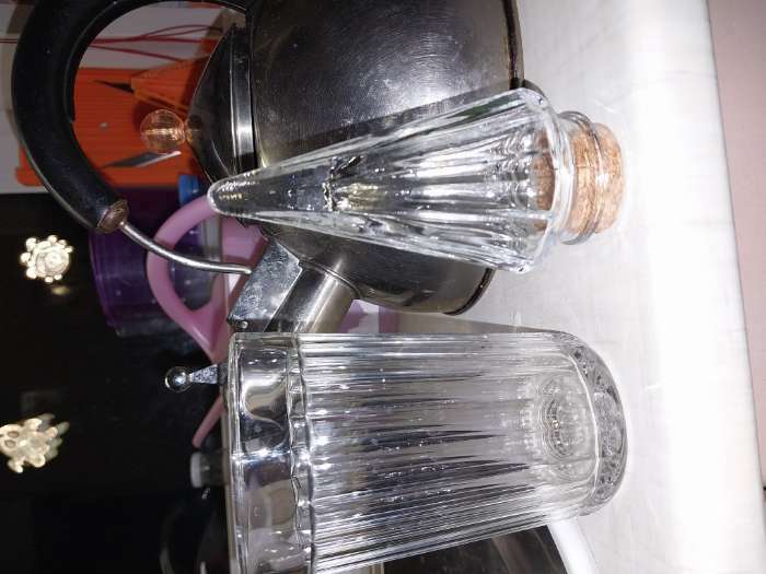 Фотография покупателя товара Декор для творчества стекло "Бутылочка с пробкой - конус" 100 мл 11х5,4х5,4 см