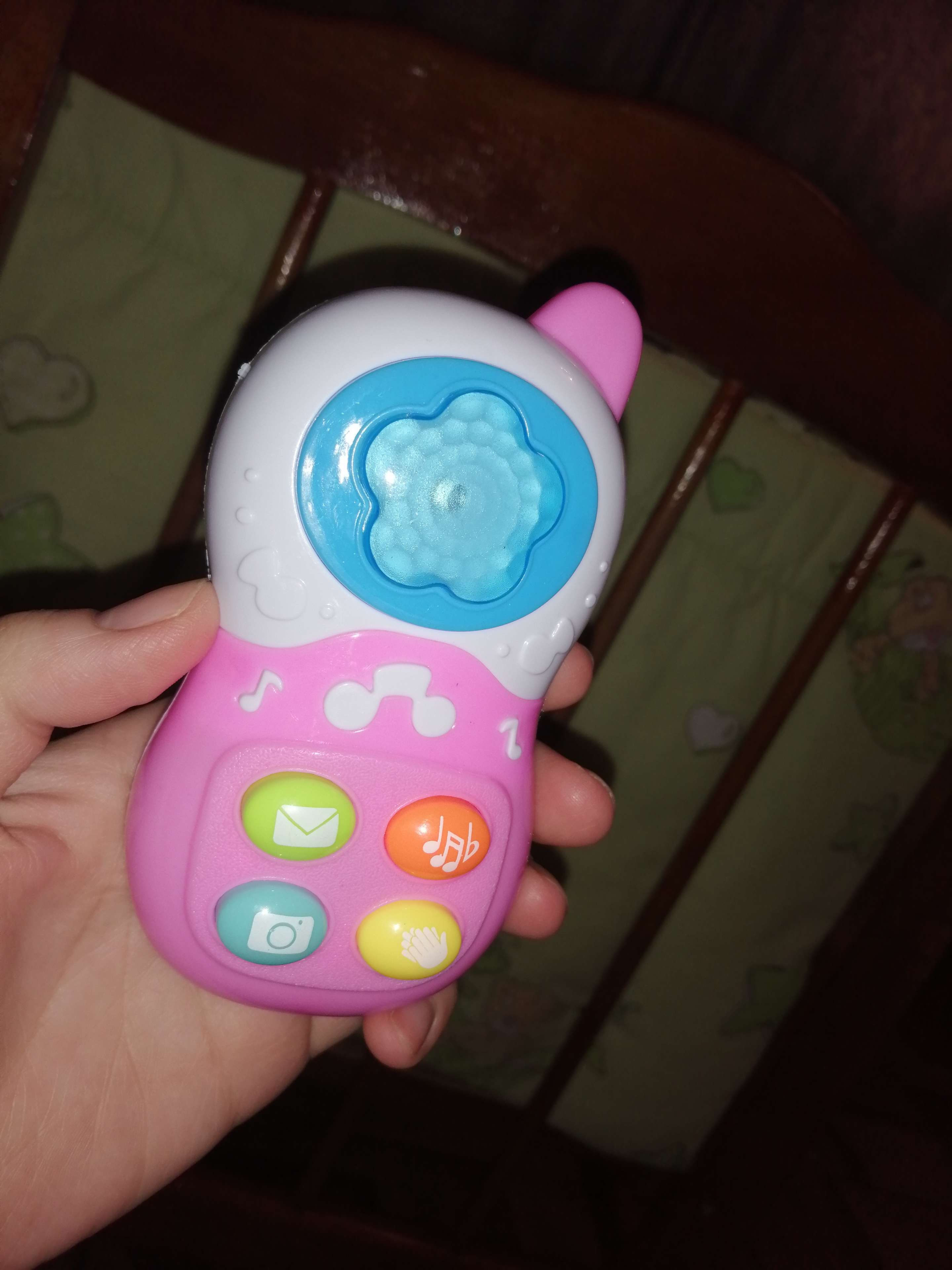 Фотография покупателя товара Музыкальная игрушка «Телефон», свет, звук, МИКС - Фото 5