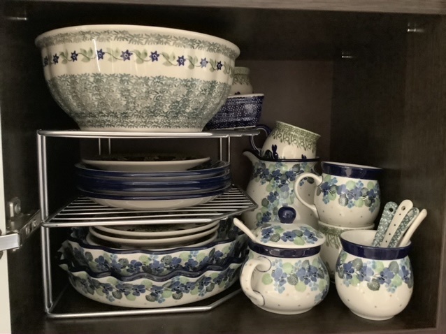 Фотография покупателя товара Подставка для посуды, 2 яруса, 25×25×20 см, цвет хром - Фото 7