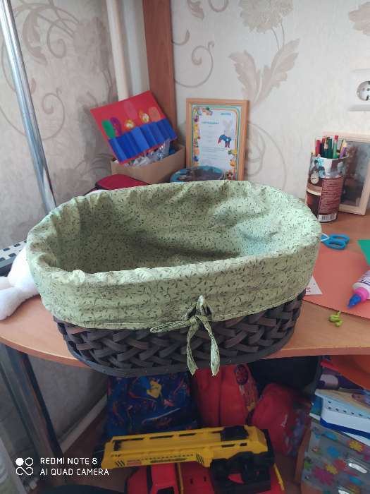 Фотография покупателя товара Корзина для хранения плетёная «Джунгли», цвет коричневый - Фото 1
