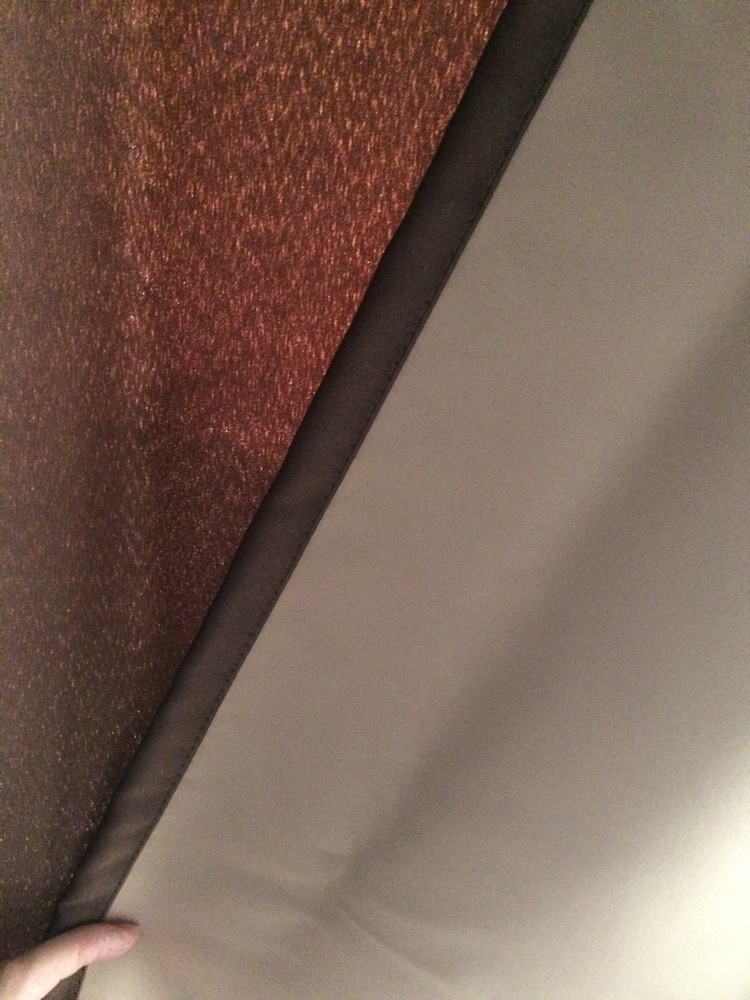 Фотография покупателя товара Штора портьерная «Этель» 250×265 см, двусторонний блэкаут, цвет Шоколад, пл. 240 г/м², 100% п/э - Фото 5