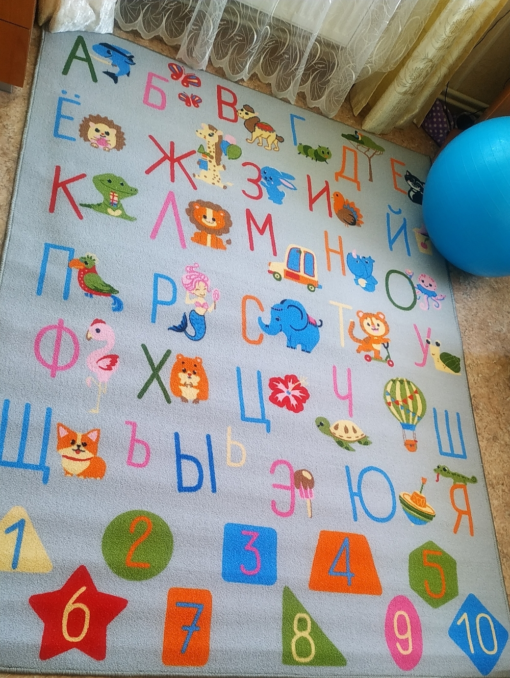 Фотография покупателя товара Детский ковёр «Алфавит» - Фото 12