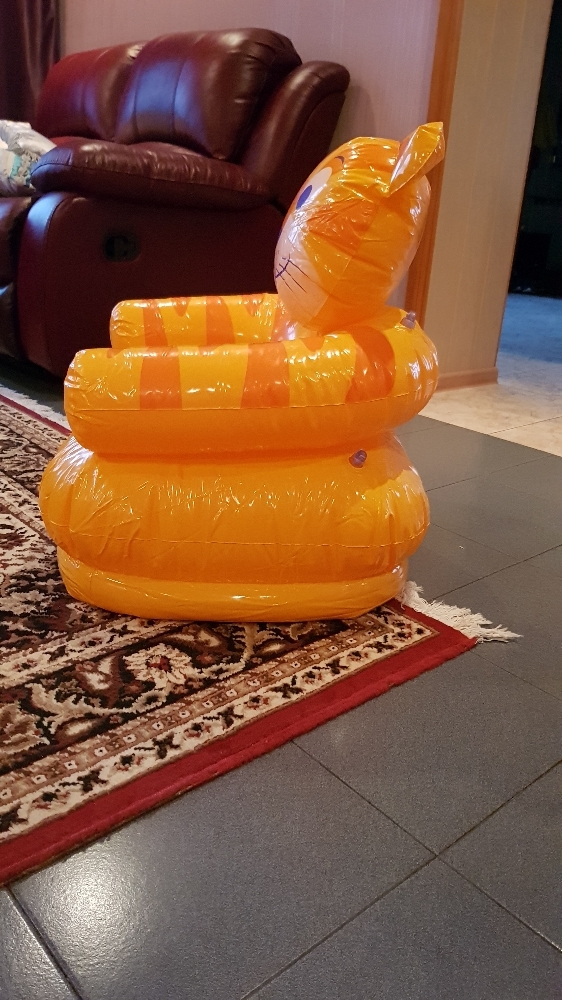 Фотография покупателя товара Кресло надувное «Весёлые звери», от 3-8 лет, до 60 кг, цвета МИКС, 68556NP INTEX - Фото 4