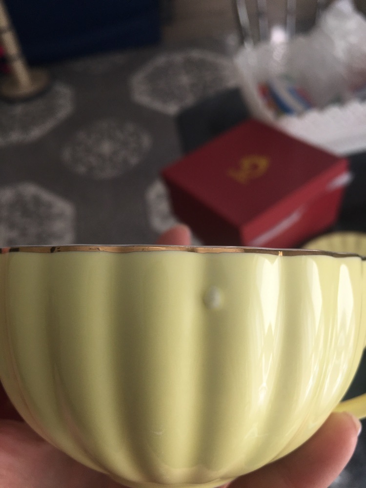 Фотография покупателя товара Чайная пара фарфоровая Доляна «Вивьен», 2 предмета: чашка 200 мл, блюдце d=15 см, цвет жёлтый - Фото 7