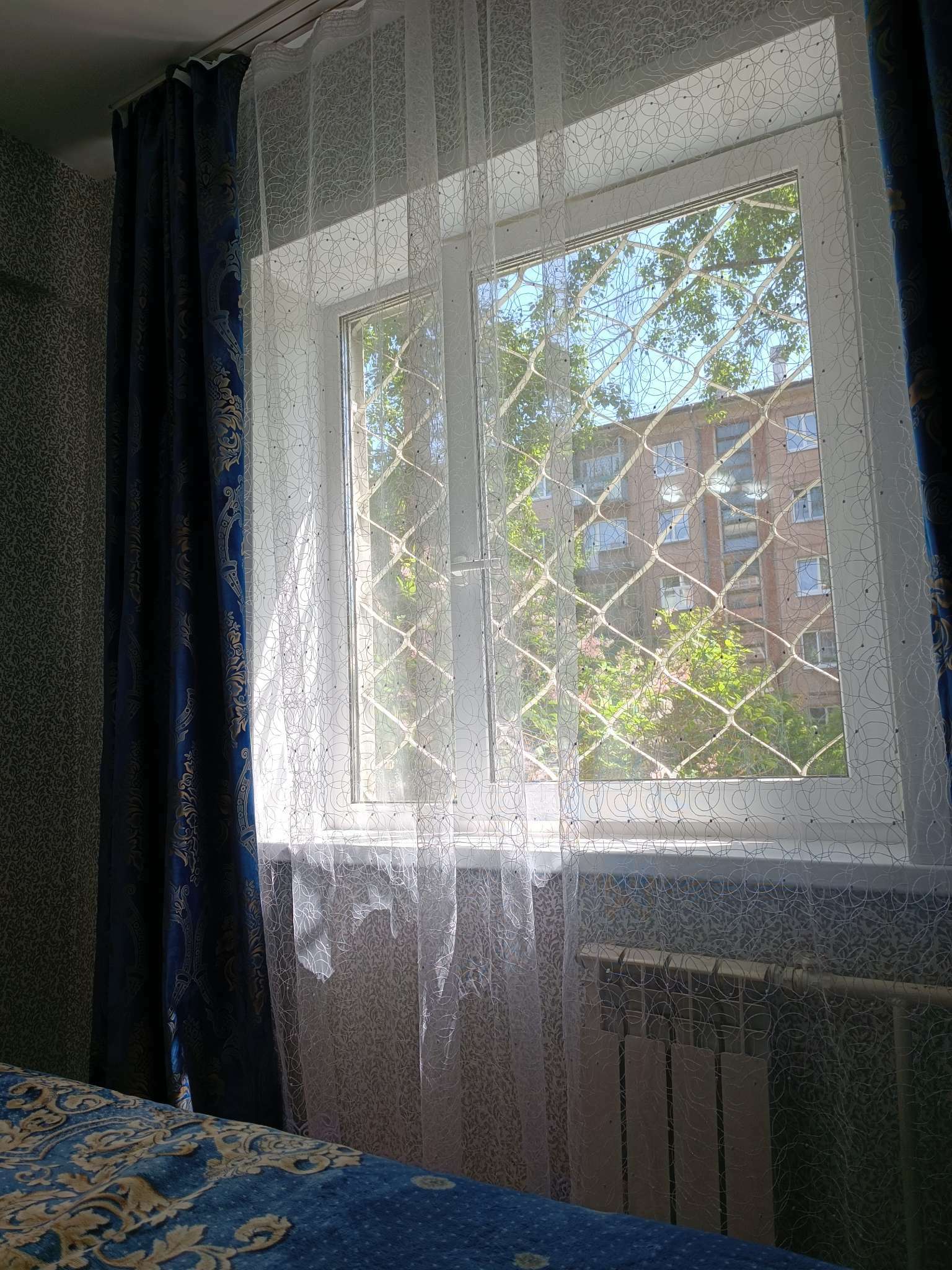 Фотография покупателя товара Штора портьерная Этель «Версаль» 160×270 см, цвет синий, 100% п/э - Фото 5