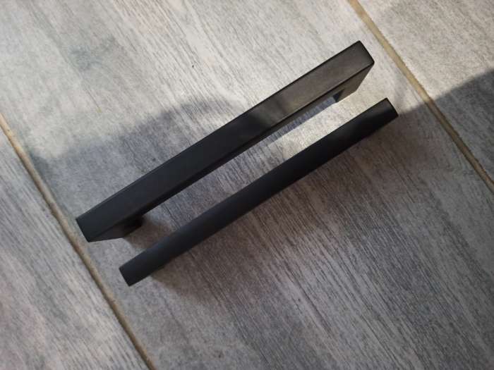 Фотография покупателя товара Ручка-скоба SQUARE CAPPIO RSC008, нержавеющая сталь, м/о 128 мм, цвет черный - Фото 8