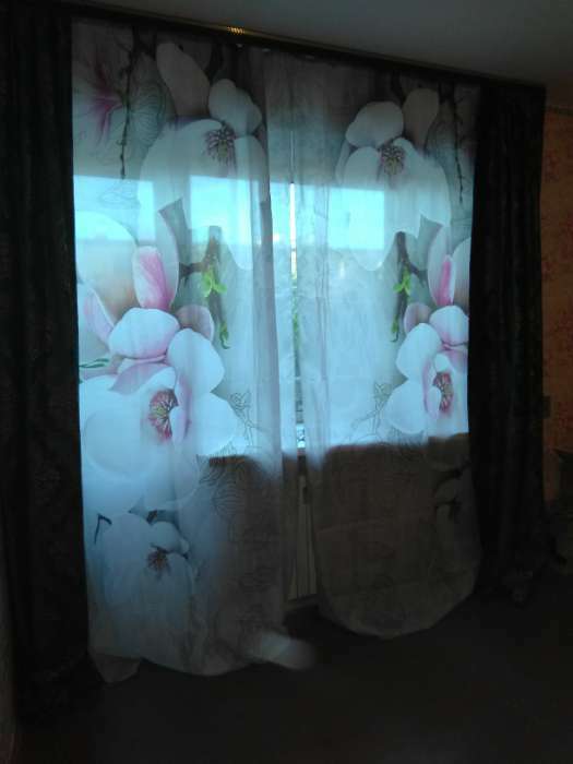 Фотография покупателя товара Тюль «Бьюти» 147х267 +/- 3 см, -2 шт - Фото 1