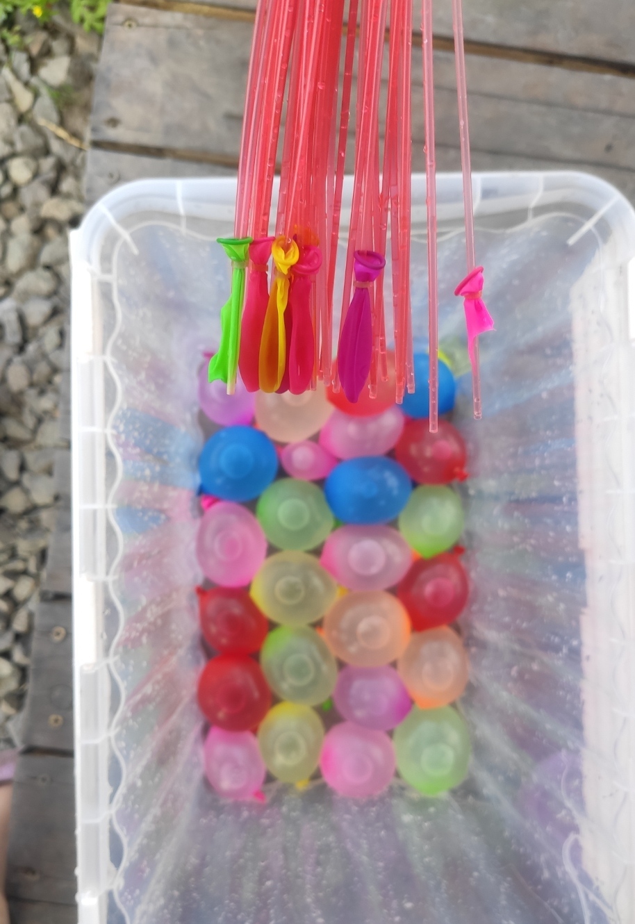 Фотография покупателя товара Водные бомбы «Шар», 3 насадки, 37 шаров, цвета МИКС - Фото 1