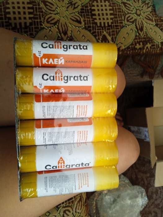 Фотография покупателя товара Клей-карандаш Calligrata, 21 г - Фото 3