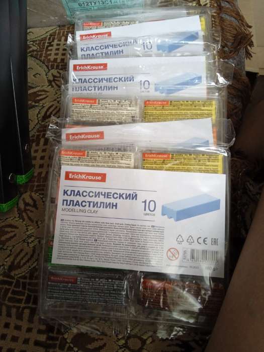 Фотография покупателя товара Пластилин ErichKrause Basic,12 цветов, 192 г, в картонной упаковке - Фото 15