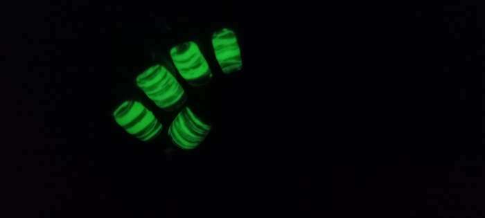 Фотография покупателя товара Гель-паутинка, светящийся в темноте, 3-х фазный, LED/UV, 7 мл, цвет зелёный