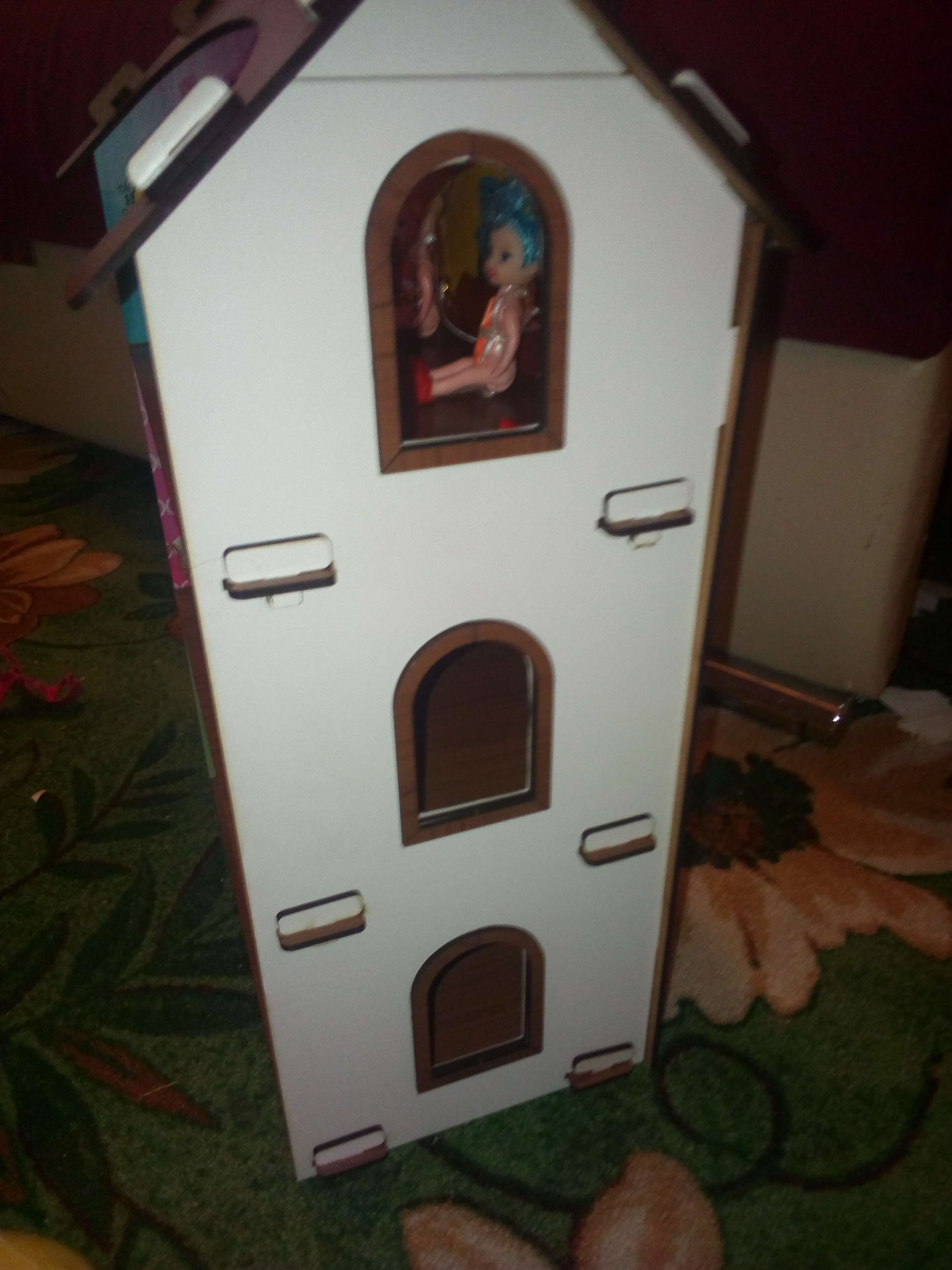 Фотография покупателя товара Деревянный домик с цветными обоями «Лоли» - Фото 5