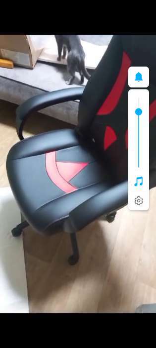 Фотография покупателя товара Кресло игровое  ZOMBIE 8 RED черный/красный, экокожа - Фото 3