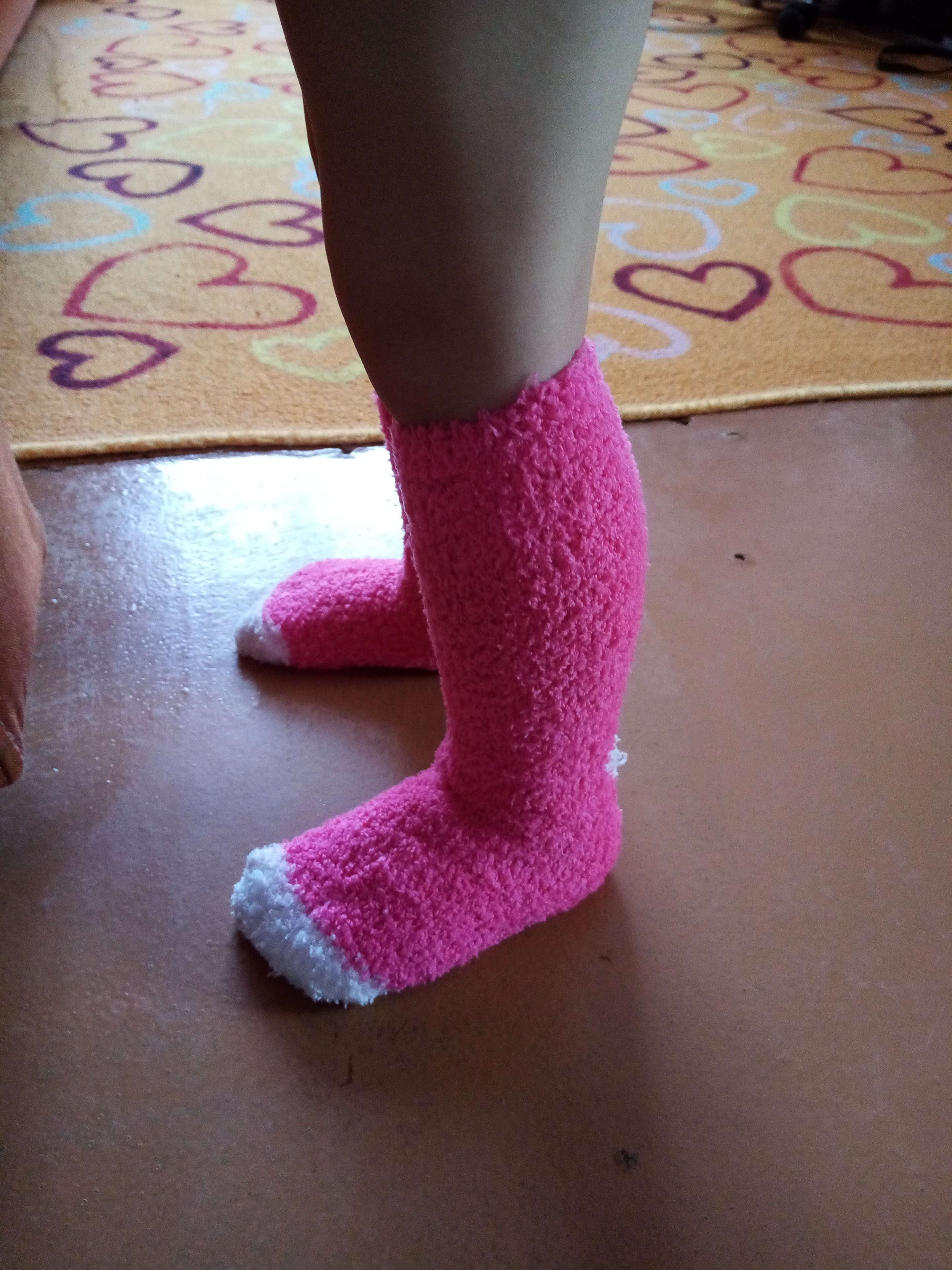 Фотография покупателя товара Носки детские Collorista, размер 18 (3-4 года), цвет розовый/белый - Фото 1