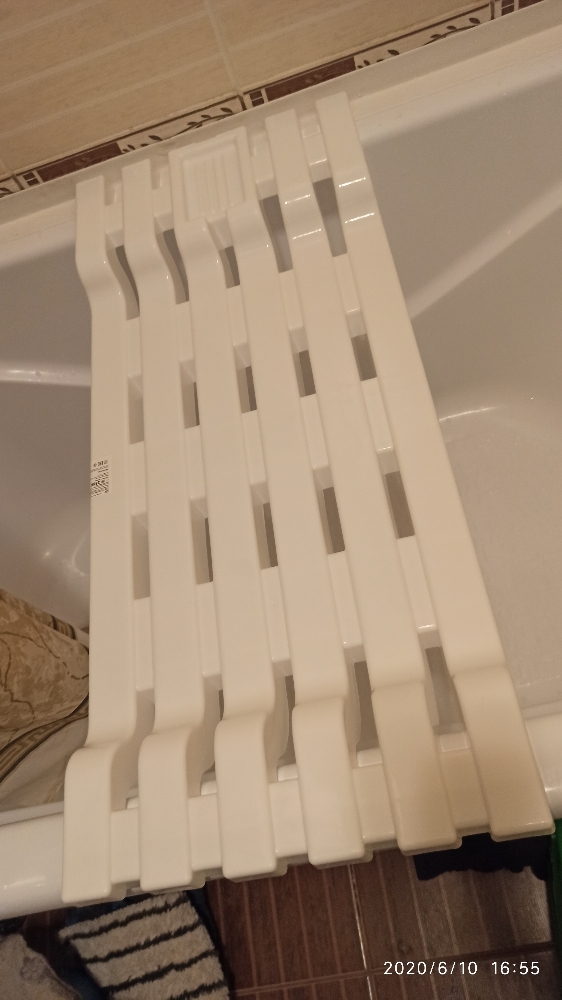 Фотография покупателя товара Полка на ванну, 69×30×6 см, цвет белый