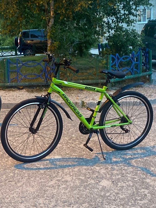 Фотография покупателя товара Велосипед 26" PROGRESS Crank RUS, цвет салатовый, р. 18"