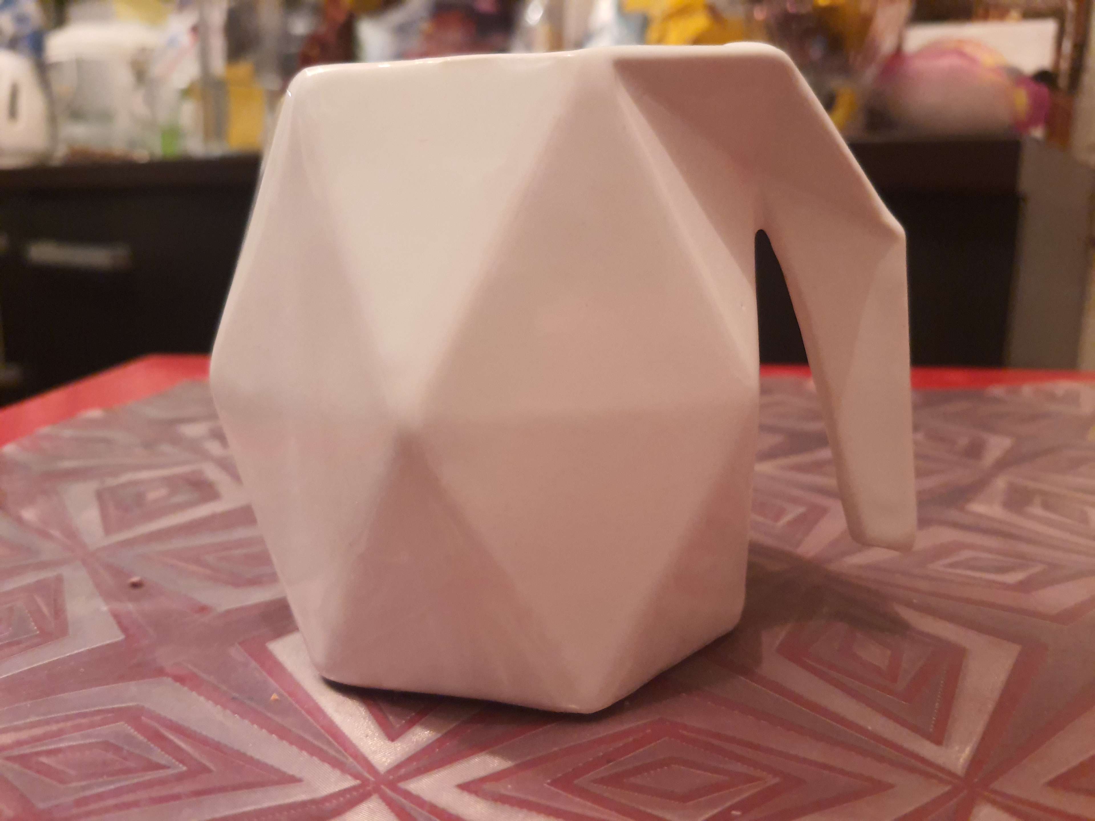 Фотография покупателя товара Кружка "Оригами", белая, керамика, 0.3 л - Фото 4