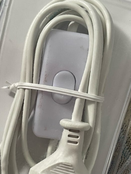 Фотография покупателя товара Шнур для БРА DORI с переключателем 2м, белый - Фото 4