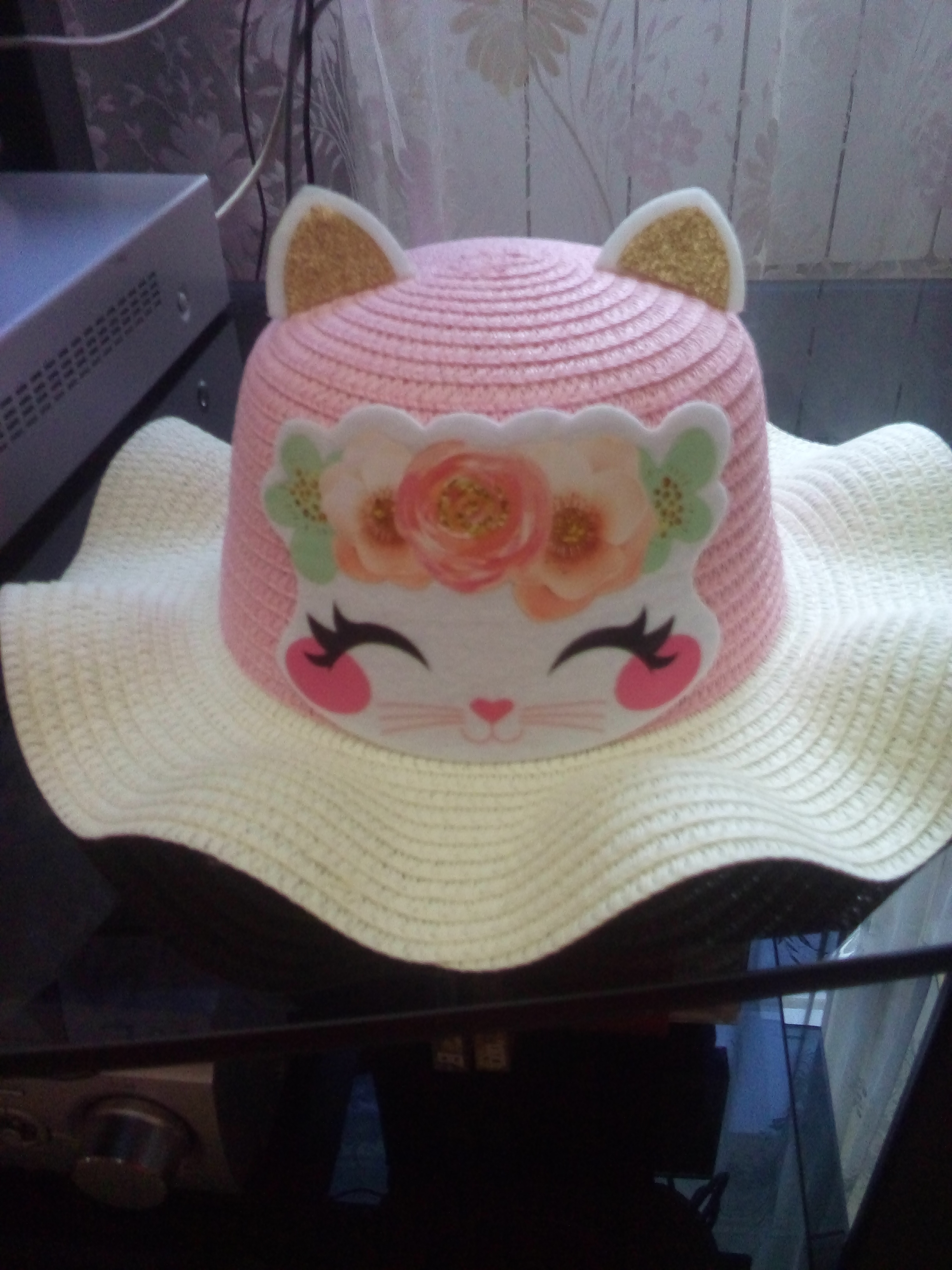 Фотография покупателя товара Панама детская «Кошка», р-р. 52 см., от 2 до 6 лет - Фото 3