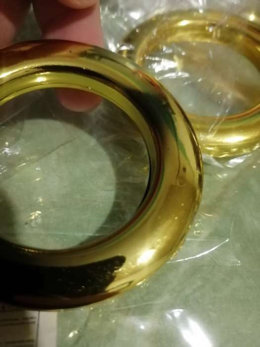 Фотография покупателя товара Люверсы для штор, d = 4,3/6,5 см, 10 шт, цвет золотой
