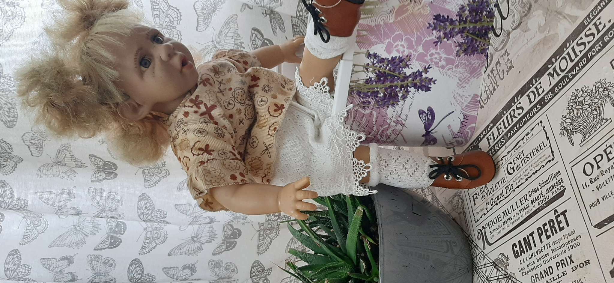 Фотография покупателя товара Гольфы ажурные для куклы, цвет белый