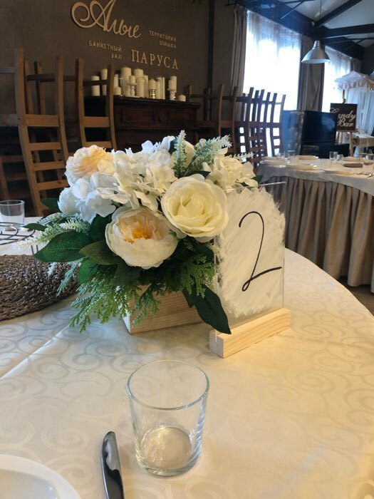 Фотография покупателя товара Тейбл тент А6, 17×10.5×3 см, оргстекло 2 мм, на деревянной подставке - Фото 1