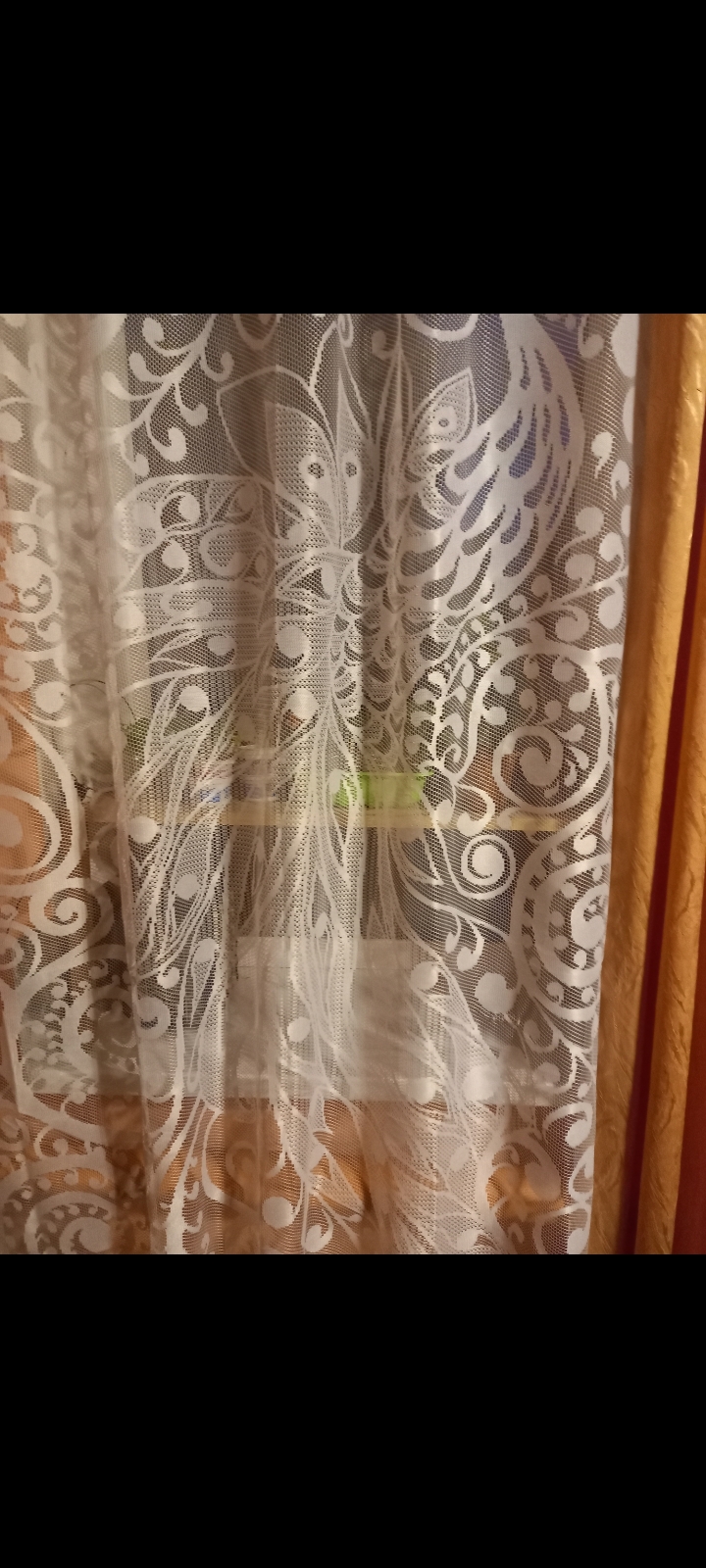 Фотография покупателя товара Тюль на кухню без шторной ленты, 230х130 см, 100% полиэстер