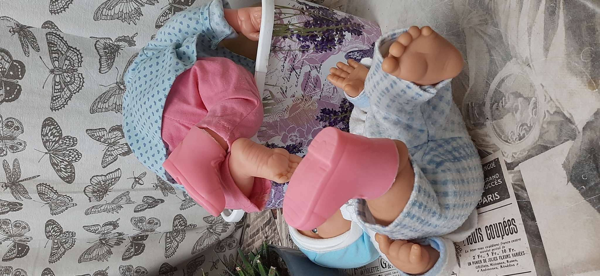 Фотография покупателя товара Ботинки для куклы «Бантики», длина подошвы: 6,5 см, 1 пара, цвет розовый - Фото 1