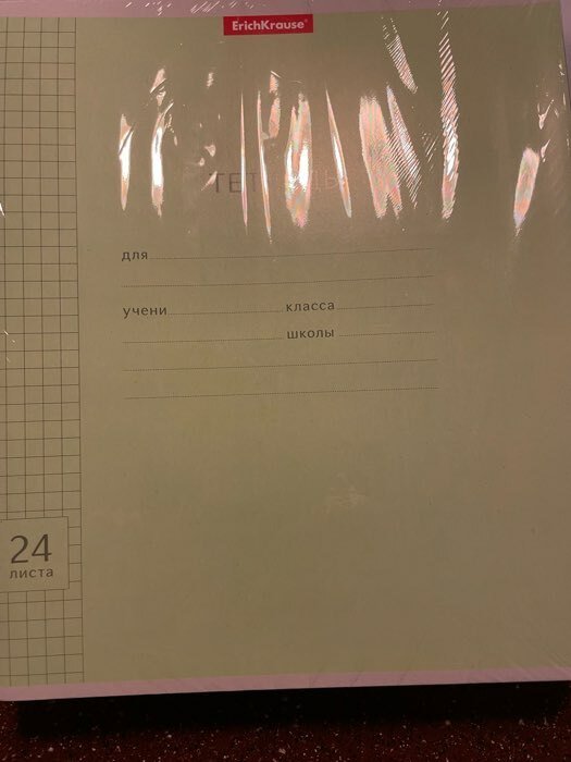 Фотография покупателя товара Тетрадь 24 листа в клетку, ErichKrause Visio "Классика", обложка мелованный картон, блок офсет, белизна 100%, МИКС - Фото 3
