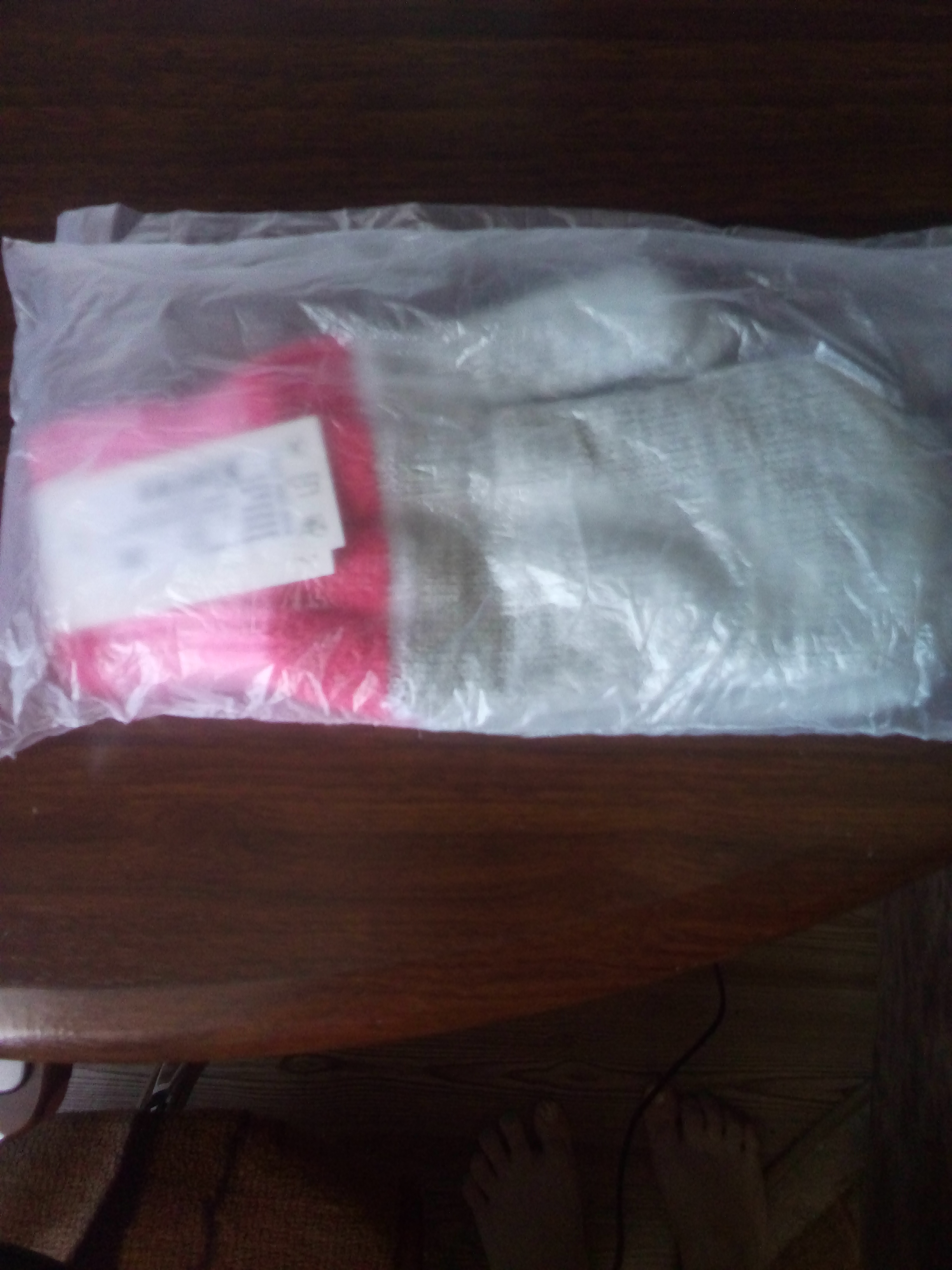 Фотография покупателя товара Варежки двойные для девочки "Спектр", размер 17, цвет светло-серый, розовый/красный 2с229