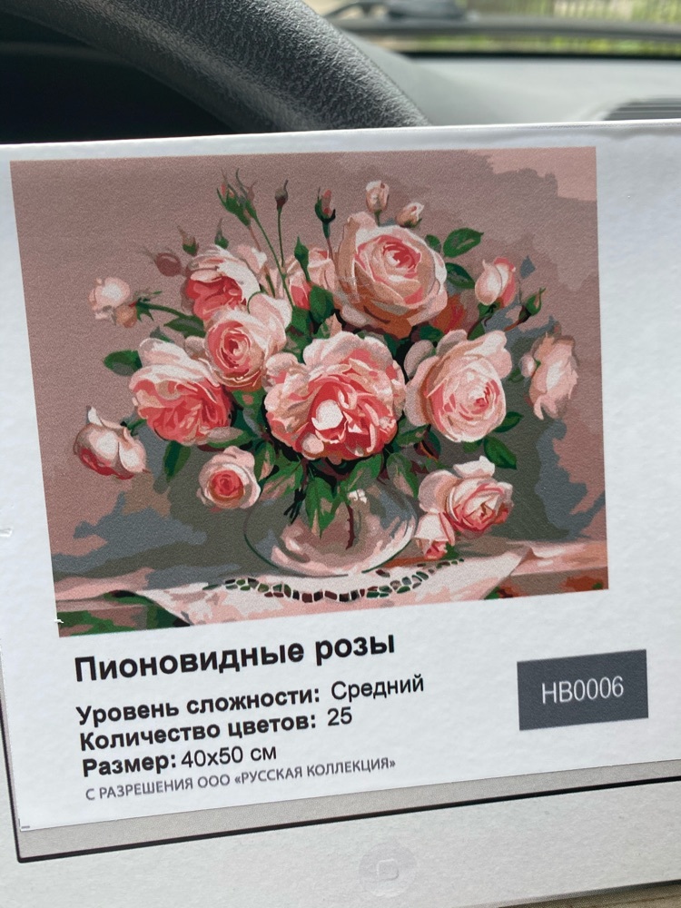 Фотография покупателя товара Картина по номерам «Пионовидные розы» 40×50 см - Фото 6