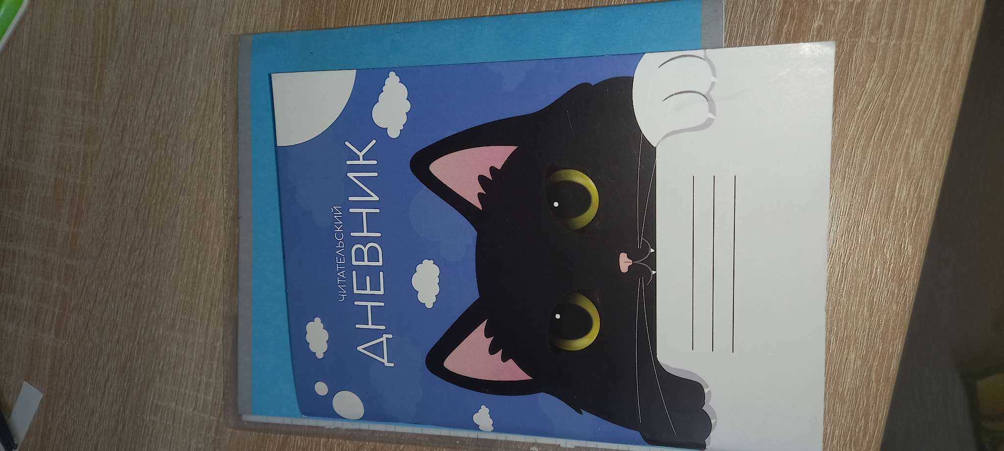 Фотография покупателя товара Читательский дневник 48 листов "Чёрный кот", обложка мелованный картон - Фото 1