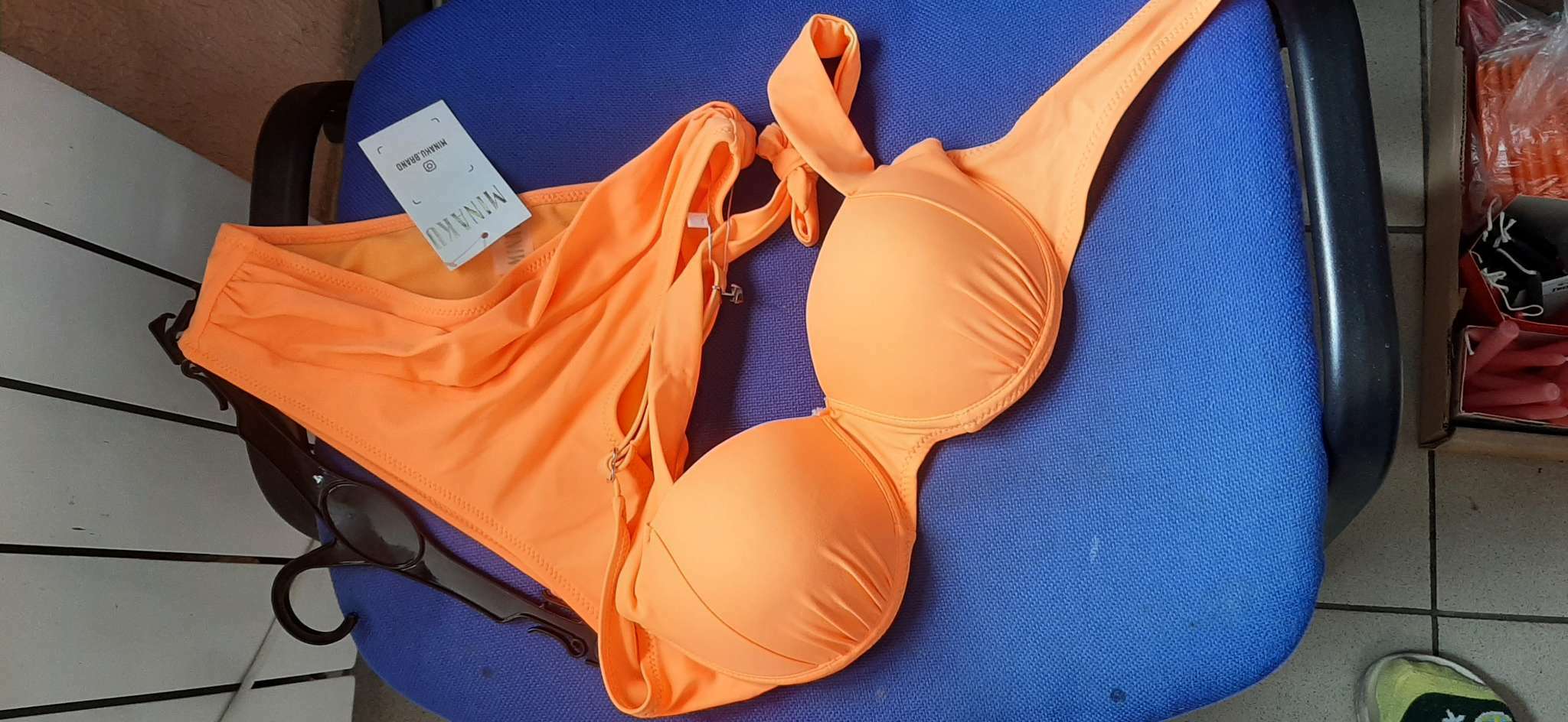 Фотография покупателя товара Купальник женский раздельный MINAKU "Classic", размер 48, цвет оранжевый - Фото 1