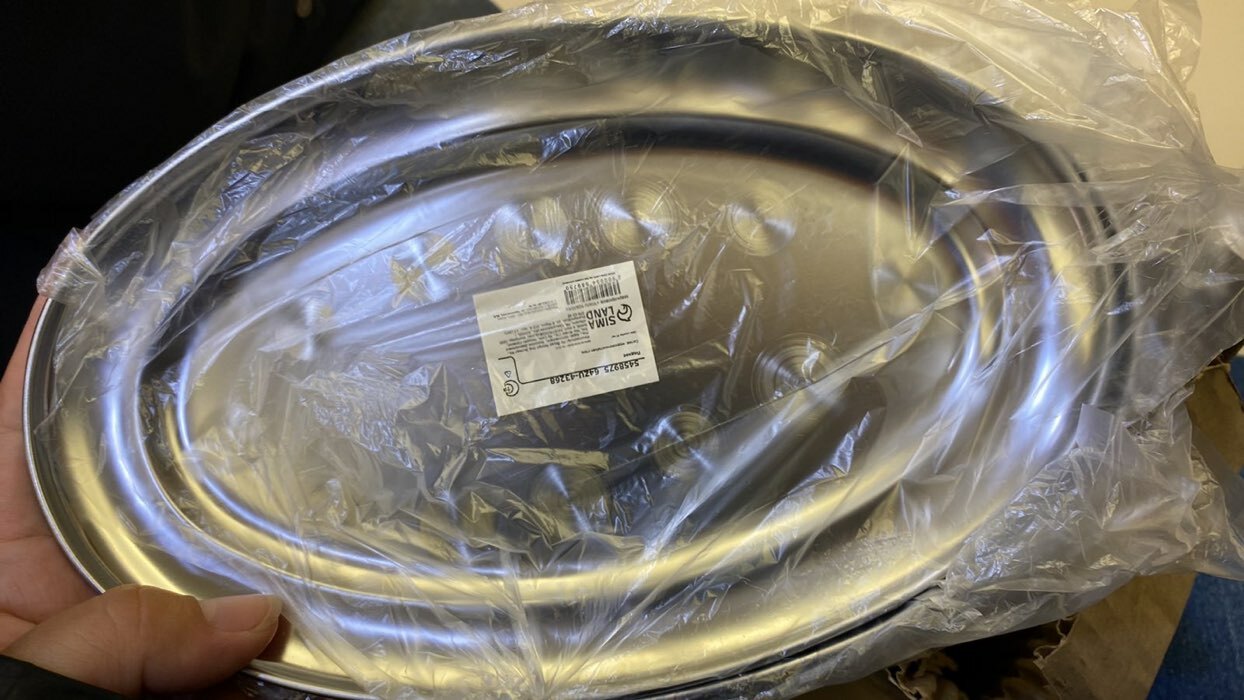 Фотография покупателя товара Поднос, 25×16×1.5 см, нержавеющая сталь, серебристый - Фото 1