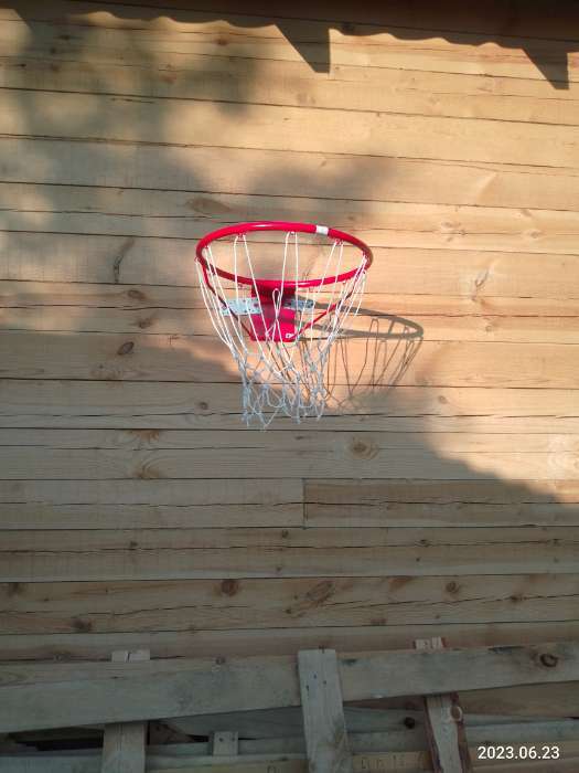 Фотография покупателя товара Корзина баскетбольная №7, d=450 мм, стандартная, с сеткой