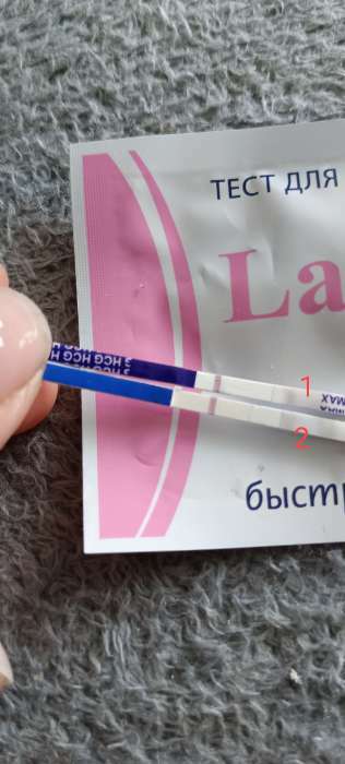 Фотография покупателя товара Тест "Мастер Юни" Lady Check, для определения беременности, 1 шт