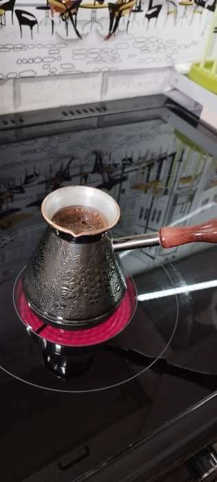 Фотография покупателя товара Турка для кофе медная «Виноград», 0.5 л