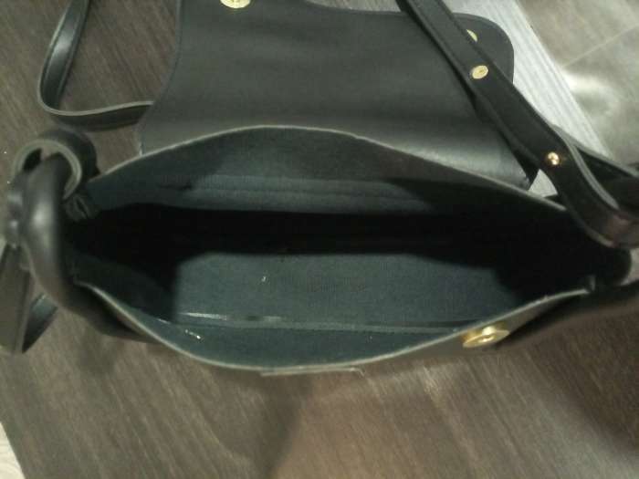 Фотография покупателя товара Сумка женская из искусственной кожи, 20×16×8.5 см, чёрная - Фото 1