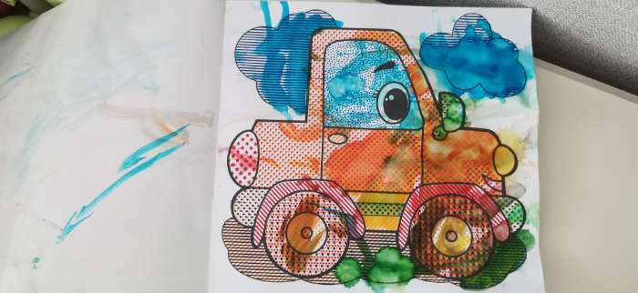 Фотография покупателя товара Водные раскраски «Машинки для малышей»