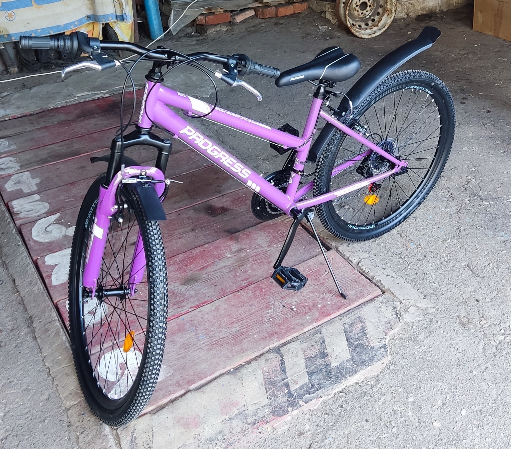 Фотография покупателя товара Велосипед 26" Progress модель Ingrid Pro RUS, цвет фиолетовый, размер рамы 15"