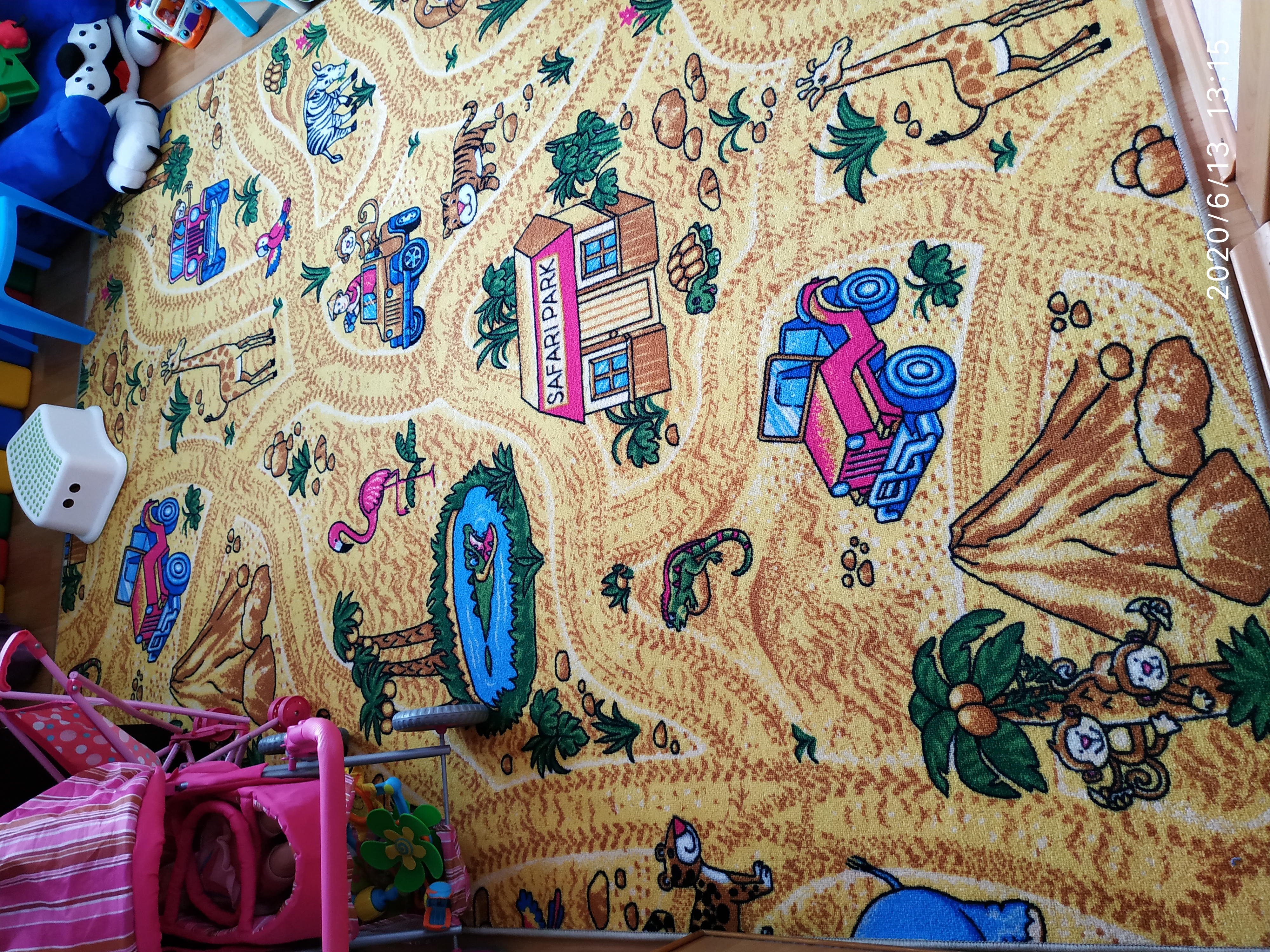Фотография покупателя товара Палас принт «Сафари», размер 200х250 см, цвет бежевый, полиамид - Фото 1